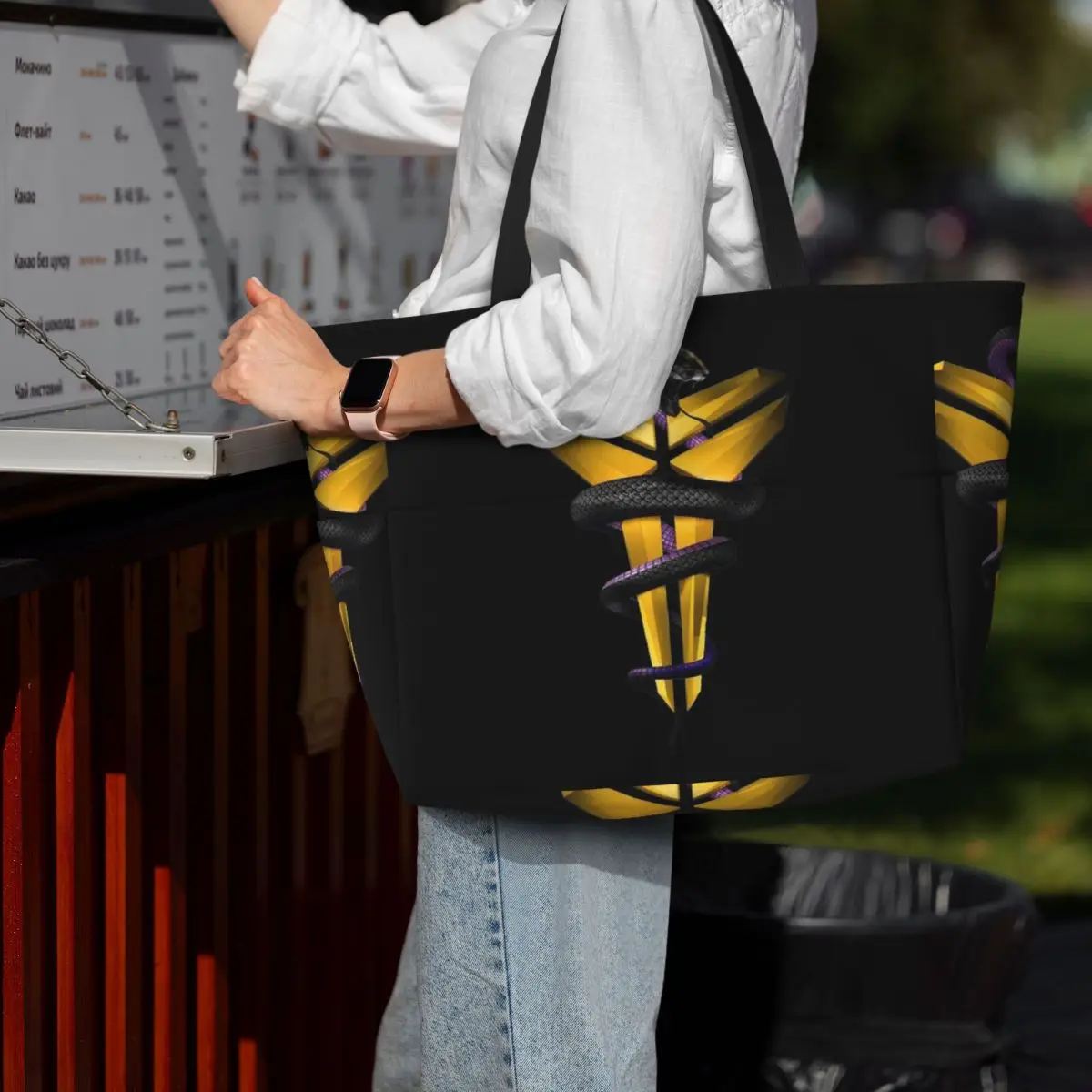 Basketball Kobe Bryant Beach Tote Bag Sport Gym Yoga Duffle Large Tote Bag Women Travel Bag Fitness bag