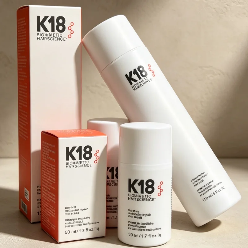 Popular K18 50ML Leave-In Molecular Repair Hair Mask Deep Conditioning Keratin Treatment Smoothing Hair Care Soften Hair Healthy