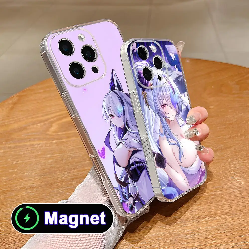 

Azur Lane Unzen Clear TPU Magsafe Mobile Phone Case for iPhone 17 16 15 14 13 12 11 Air Pro Max Plus Mini Colorful Cover
