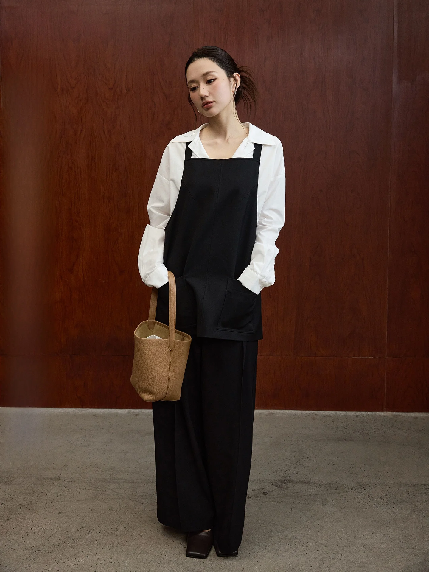 

Комплект Camelux Korean Sle Aosphere: повседневные прямые брюки с ремнем и топом для женщин, модный комплект для весны и осени