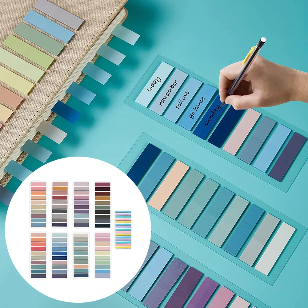 1900pcs Page Markers Index Tabs Bookmark Transparent Sticky Classify Files For Books Waterproof Notes Strip Students Flags