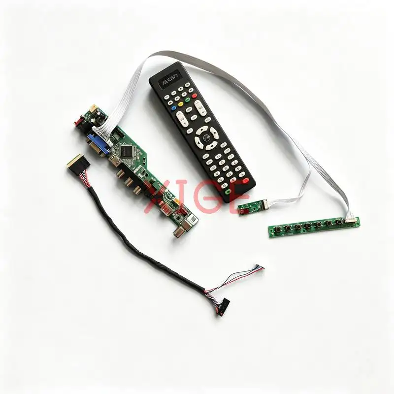 Drive Board Fit LTN156AT19 LTN156AT20 LTN156AT15 LTN156AT17 USB+AV+VGA+HDMI 1366x768 1366*768 Laptop Monitor LVDS-40 Pin Kit DIY