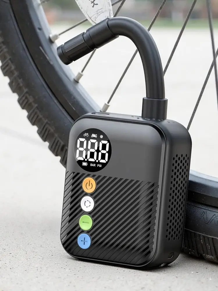 AliExpress CARSUN Carsun 150PSI Wireless Mini Electric Bike Tire Inflator, Portable Air Pump with 480mAh Battery & Digital Pressure Display