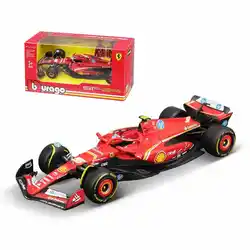 Bburago 1:43 2023 SF23 Monza # 16 # 55 Leclerc Sainz 2024 F1 Scuderia Ferrari F1-75 aleación vehículo de lujo coches fundidos a presión modelo de juguete