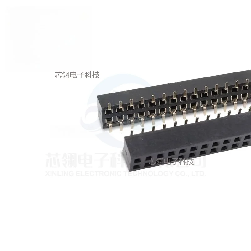 10/50pcs SMT 2.0mm Double Row Female PCB Board Pin Header Socket Connector 2*3/4/5/6-40P SMD Double-Row Vertical Female Header