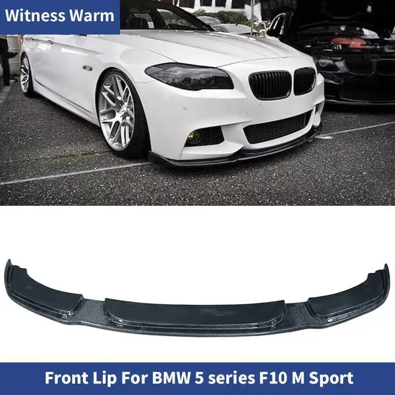 Mathiateur de pare-chocs avant Jules Spomicrophone, fibre de carbone, style de voiture, BMW Série 5, F10, 520, 530, 535, 528, M-Tech dehors Edition