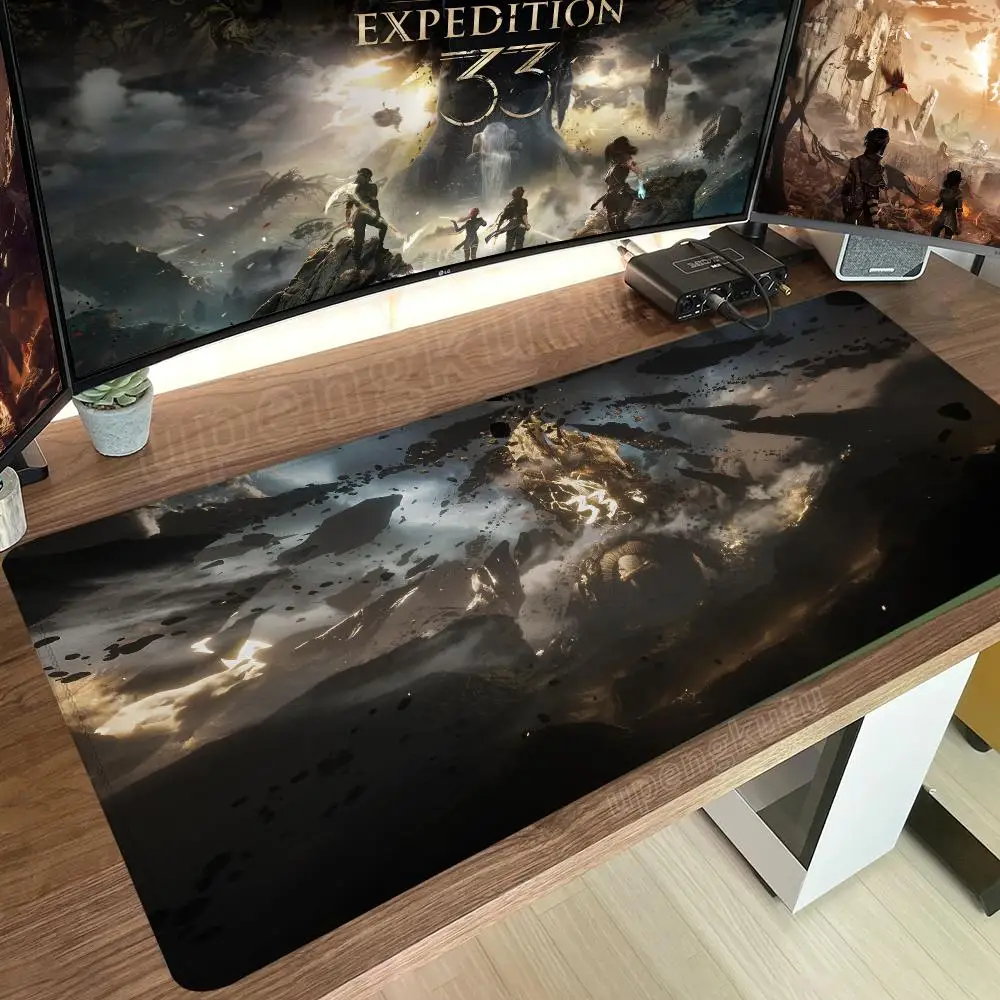 E_Expeditions 33 Tapis de souris Anime, tapis de bureau pour ordinateur, tapis de souris esthétique, grands tapis de souris pour jeux, tapis de bureau 900x400