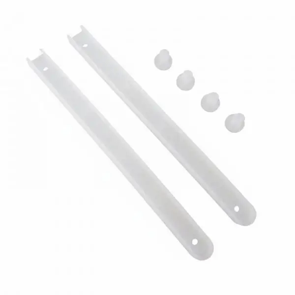 Drawer Slide Rail Plastic Metal 3 Stage Sliding Bar Design Reliable Cabinet Track Set for Renovation