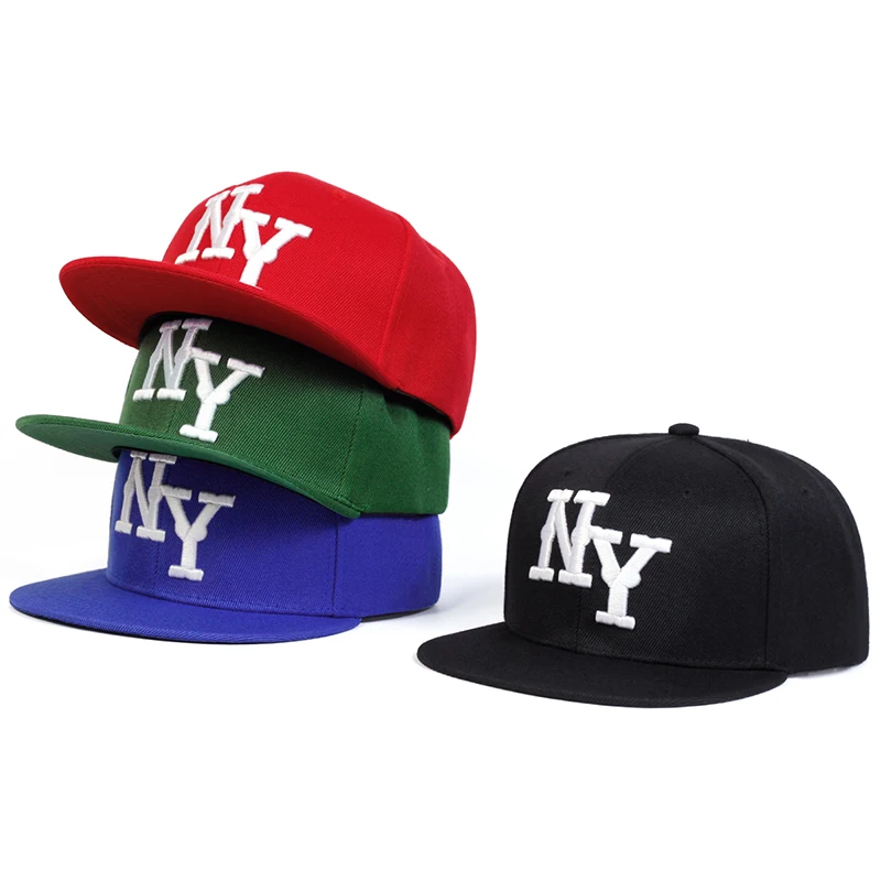 Unisex NY Letter Embroidery Hip-hop Hats Spring Autumn Outdoor Adjustable Casual Baseball Caps Sunscreen Hat