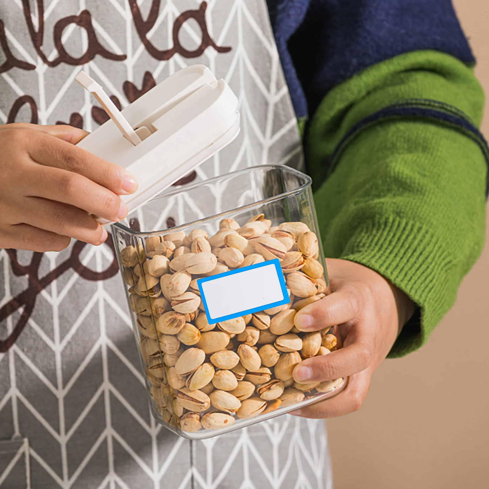 

5 рулонов пустой этикетки-наклейки, многофункциональные самоклеящиеся этикетки для бутылок, портативная компактная классификационная бирка для офиса и домашнего использования