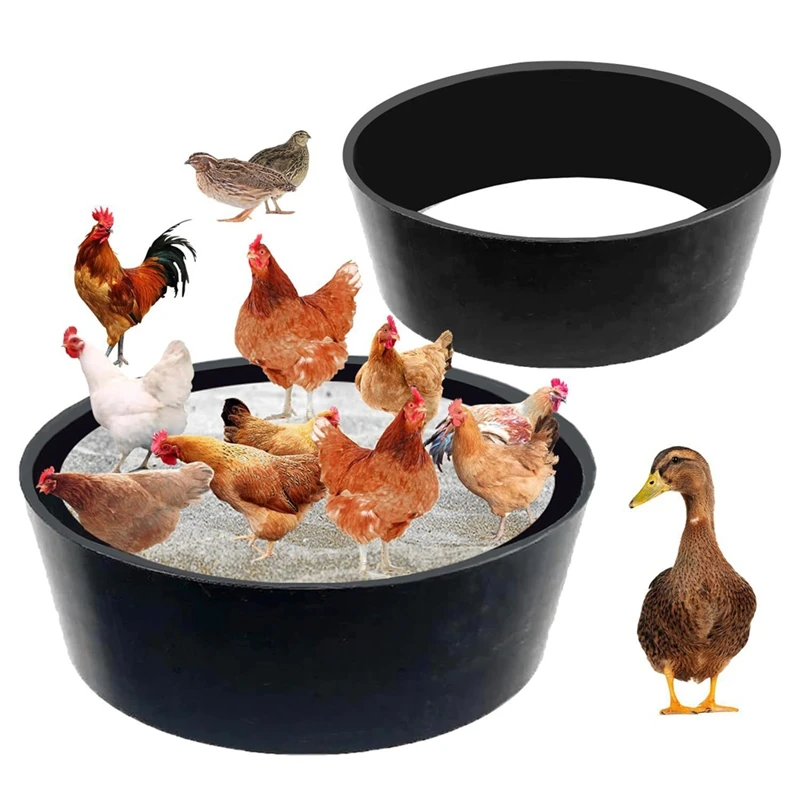 Chicken Dust Bath Tub Bottomless Design Dust Bath For Chickens Chicken Coop Cleaner Container Chicken Coop Lime