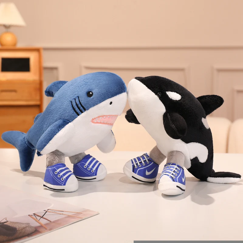 

Cute Shark Plush Toy Italian Brainrot Animals Tralalero Tralala Cartoon Ai Stuffed Doll Pendant Creative Room Decor Kids Gifts