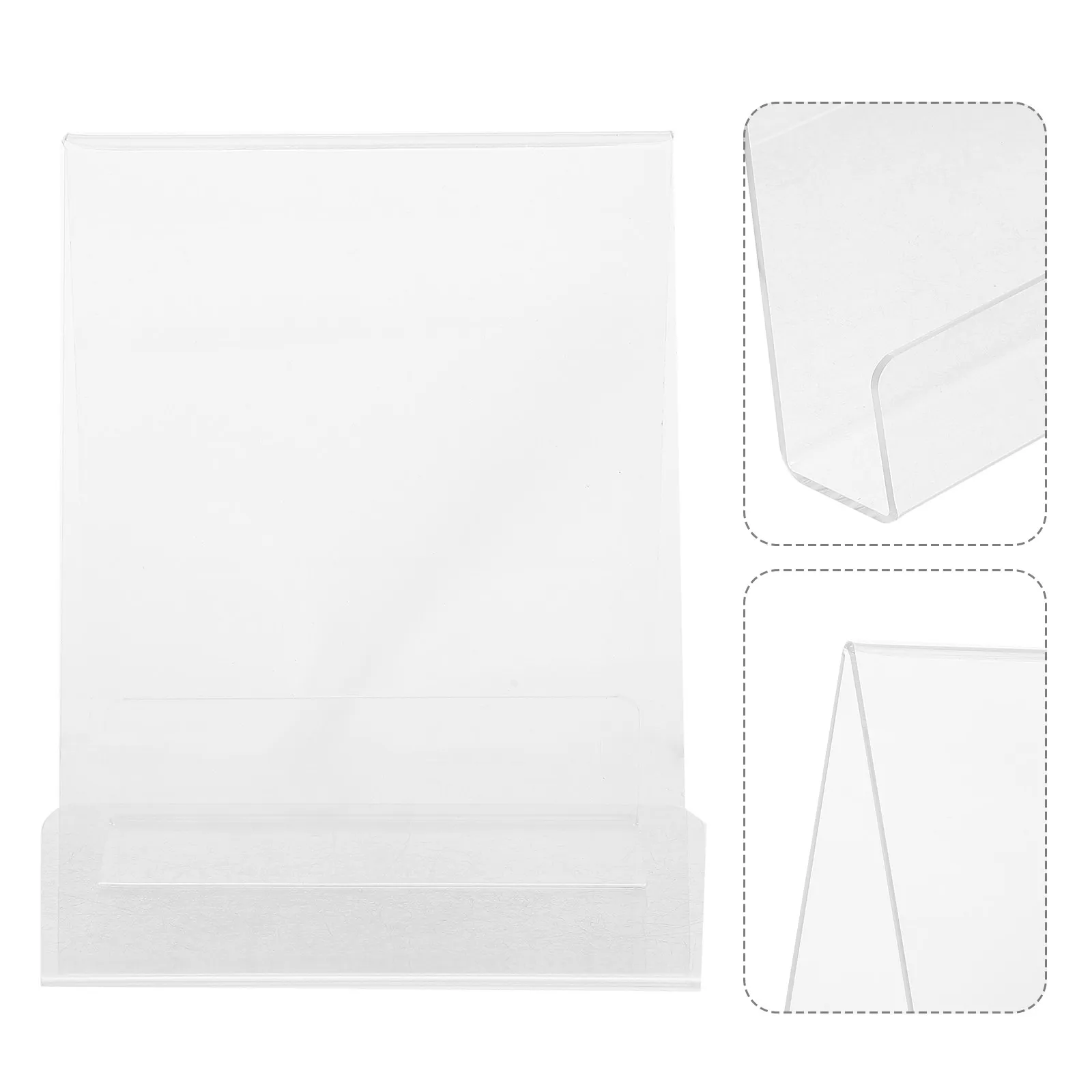 

Прозрачная акриловая подставка для книг, настольная двусторонняя подставка для книг, альбомов, открыток, фотографий, современный минималистичный дизайн