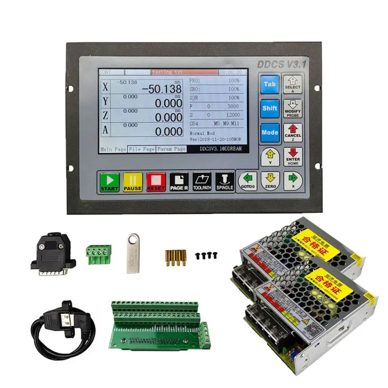 Special Offer DDCSV3.1 3/4 Axis 500Khz G Code Offline To Replace Mach3 USB CNC Controller For NC Drilling And Milling