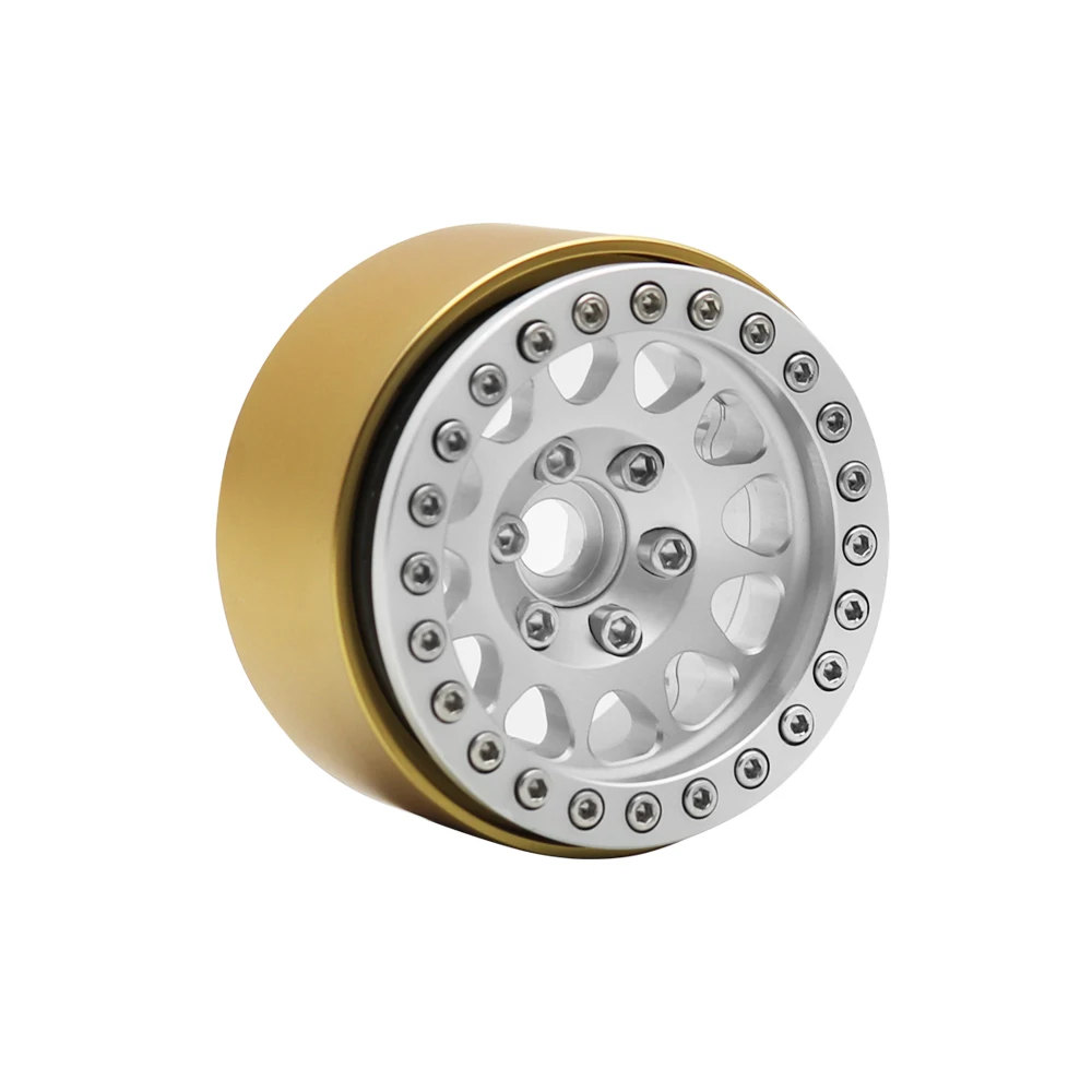 92g/1Pcs Brass 1.9Inch Beadlock Wheel Rim Brass Counter Weights for 1/10 RC Crawler Car Axial SCX10 II 90046 TRX4 TRX6