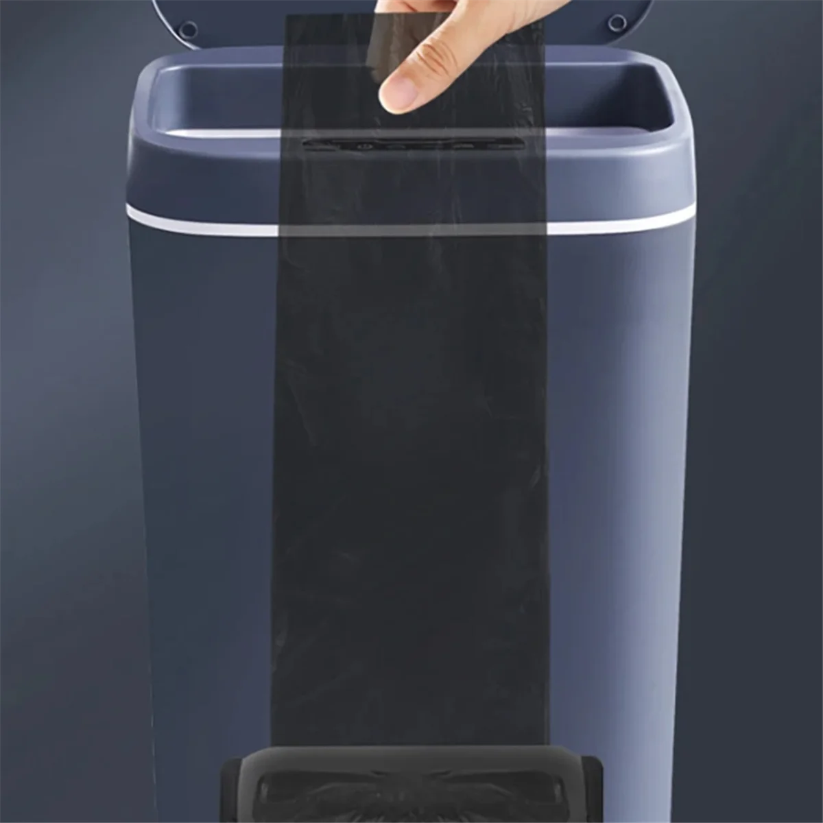 

【Купите $ну】Умный автоматический индукционный мусорный бак, электрический мусорный бак, водонепроницаемая мусорная корзина для домашнего мусора