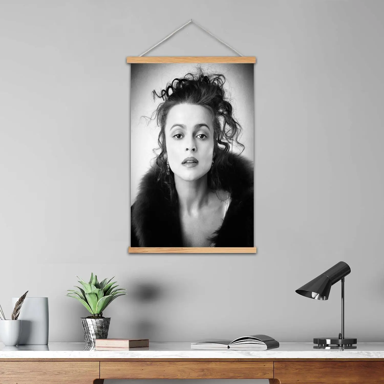 helena bonham carter actor Framed Wall Painting Canvas Art Poster and Wall Art,  Modern Family Bedroom Decor,Decorative painting
