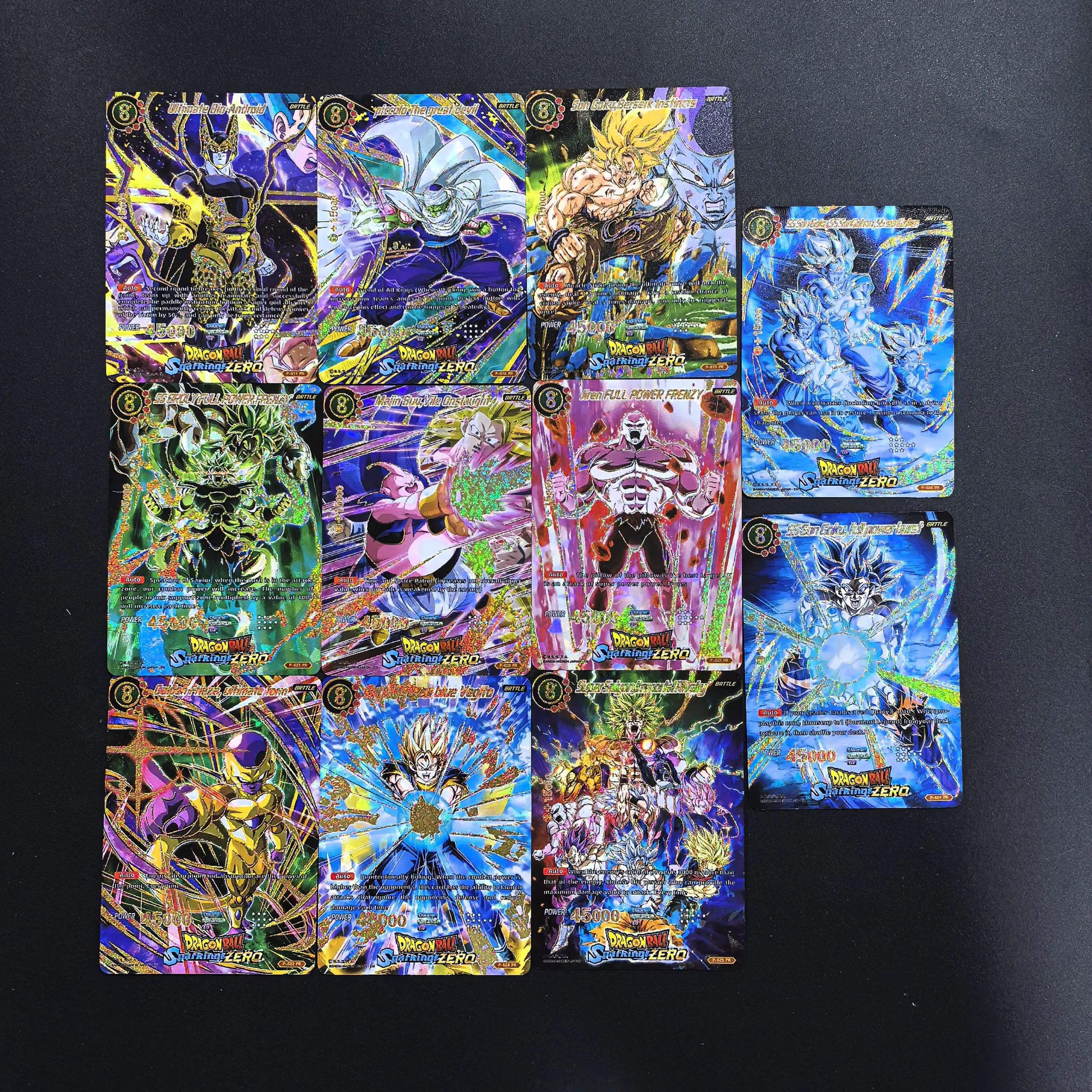 DIY two-ball American version of Dragon Ball relief gold-plated Wukong Wujite Jilian Black Wukong collection card board game