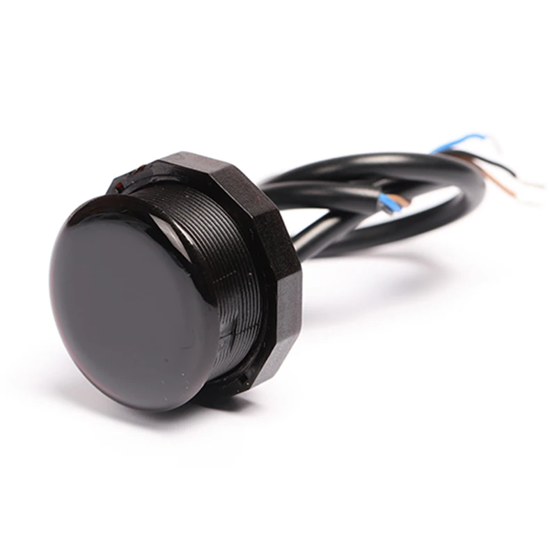 DC5-24V Waterproof Infrared Diffuse Reflection Photoelectric Switch Adjust 2M Distance Sensor Detector NPN Or Relay Output