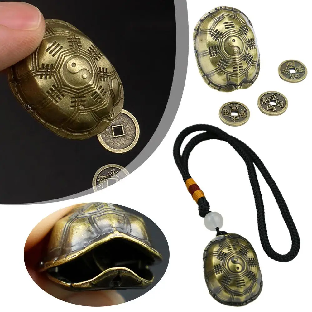 Turtle Shell Bagua Cultural Creative Shaking Turtle Culture Feng Blessing Shui Ornaments Shell Traditional Plate Chinese Tr U4I7