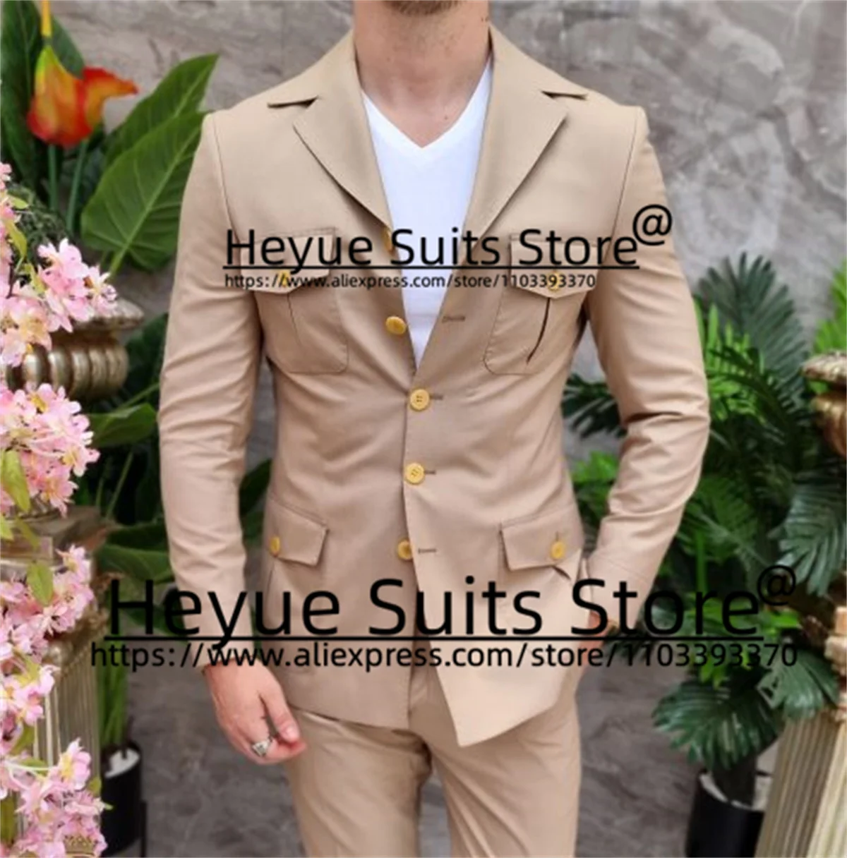 Summer Casual lastest Style Men Suits Slim Fit Notched Lapel Groom Tuxedos Tailor Made Prom 2 Pieces Sets costume homme moderne