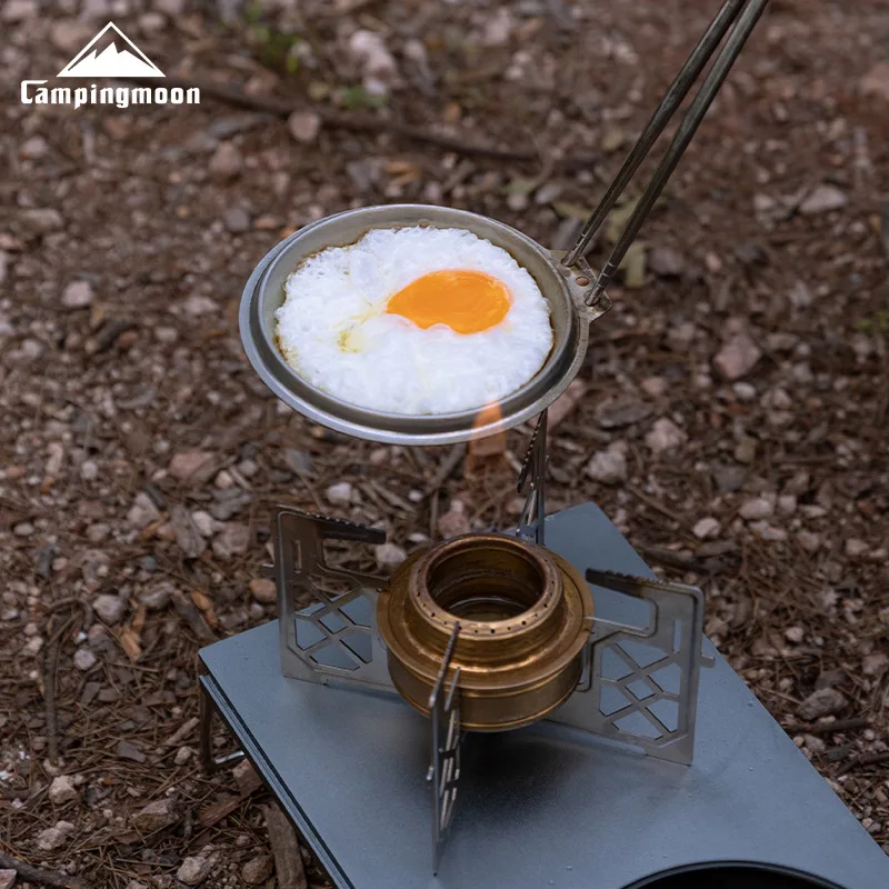 CAMPINGMOON S-SD Stainless Steel Deep Snow Bowl Lid Camping Dish Dipping Tray Thickened Stainless Steel Small Frying Pan - view 5