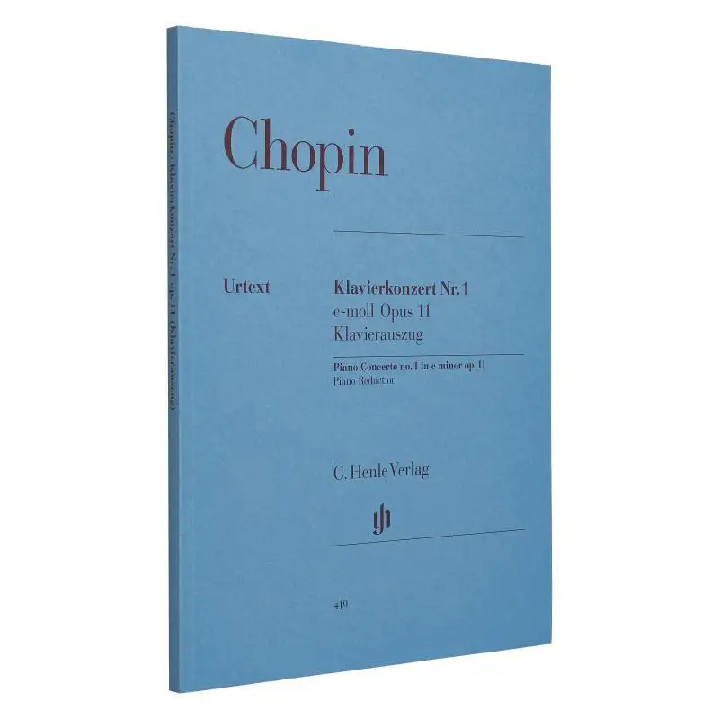 

HN419 Chopin Piano Concerto No 1 E Minor PR Zimmermann Ewald G Henle Verlag 9790201804194 Book