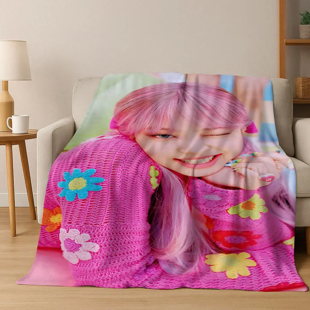 ثلاثية الأبعاد جيني كيم Kpop B-أسود الوردي المغني ستار الفانيلا بطانية لينة رمي بطانية للسرير غرفة نوم غرفة المعيشة السفر نزهة هدية #6