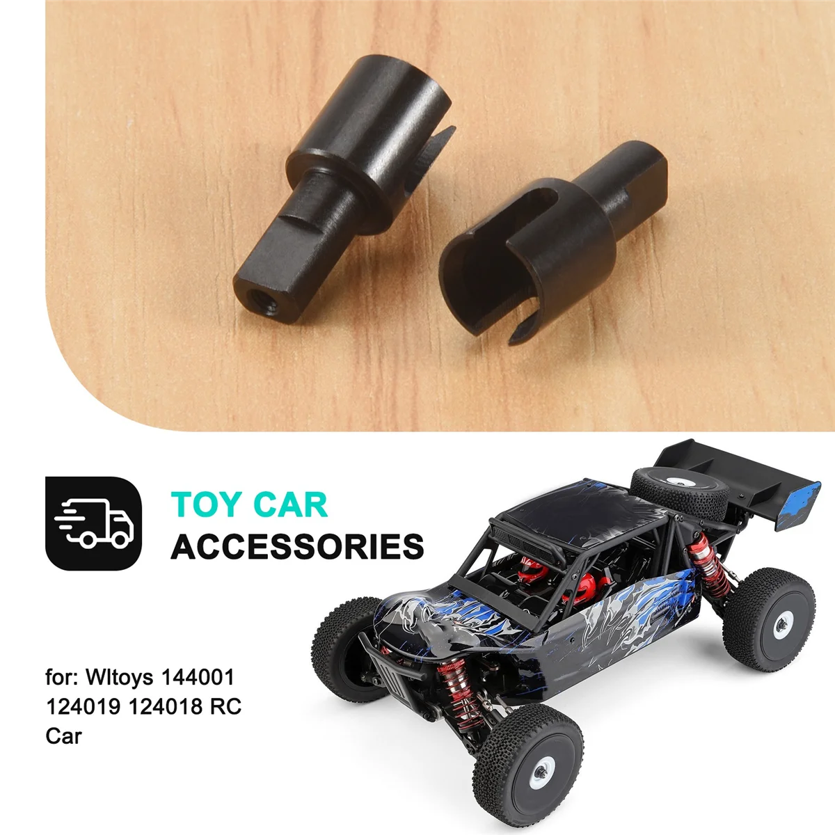 144001 tazza differenziale in metallo da 4 pezzi per Wltoys 144001 124019 124018 accessori per parti di aggiornamenti per auto RC