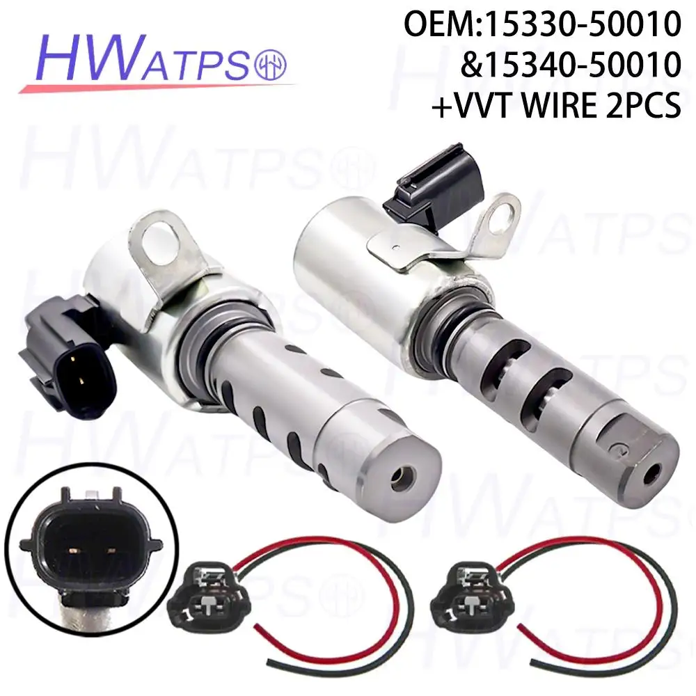 Válvula de Control de Sincronización del Árbol de Levas VVT 15330-50010 15340-50010 Compatible con Toyota 4Runner, Land Cruiser, Sequoia, Tundra, Lexus GX470, SC, GS