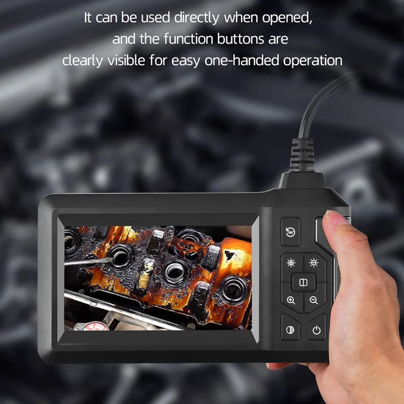 1080P Single Dual Lens Inspection Sewer Automotive Drain Piping Endoscope Hd Camera With Screen Industrial For Cars Equipment