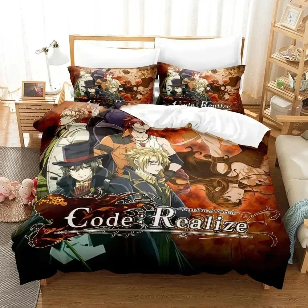 Code Realize Guardian of Rebirth Bedding Set Duvet Cover Bed Set Quilt Cover Pillowcase Comforter king Queen Size Boys Adult