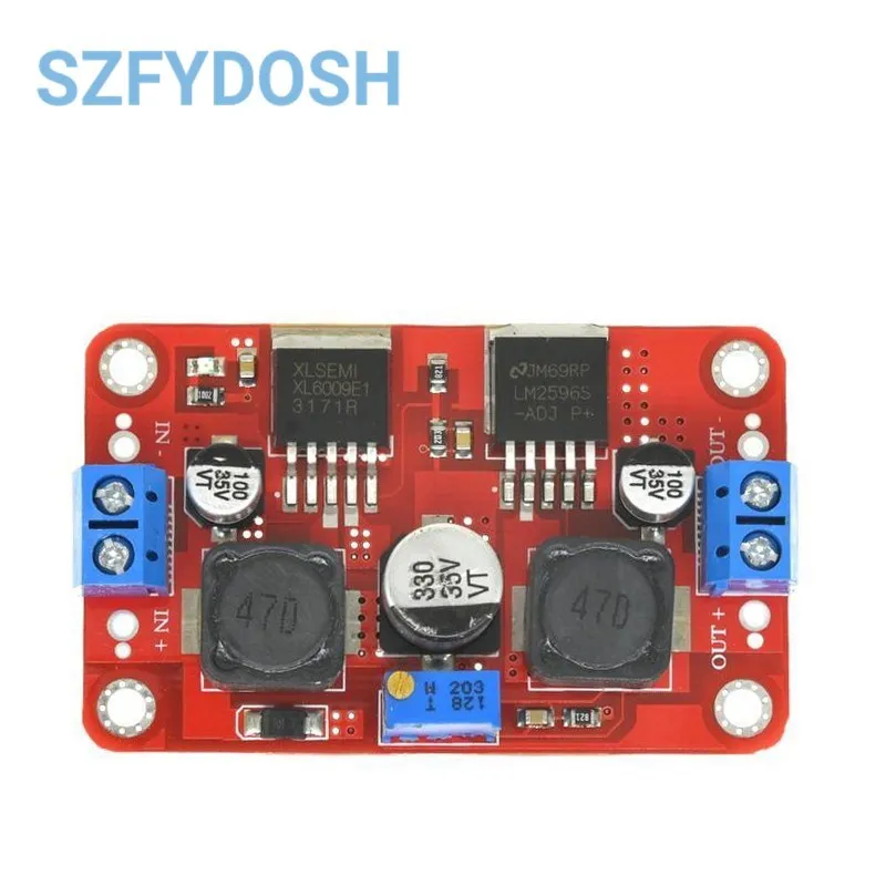 LM2577S To LM2596S Dual-chip Automatic Converter DC Solar Buck-boost Voltage Module High-power Adjustable Vehicle Power Module