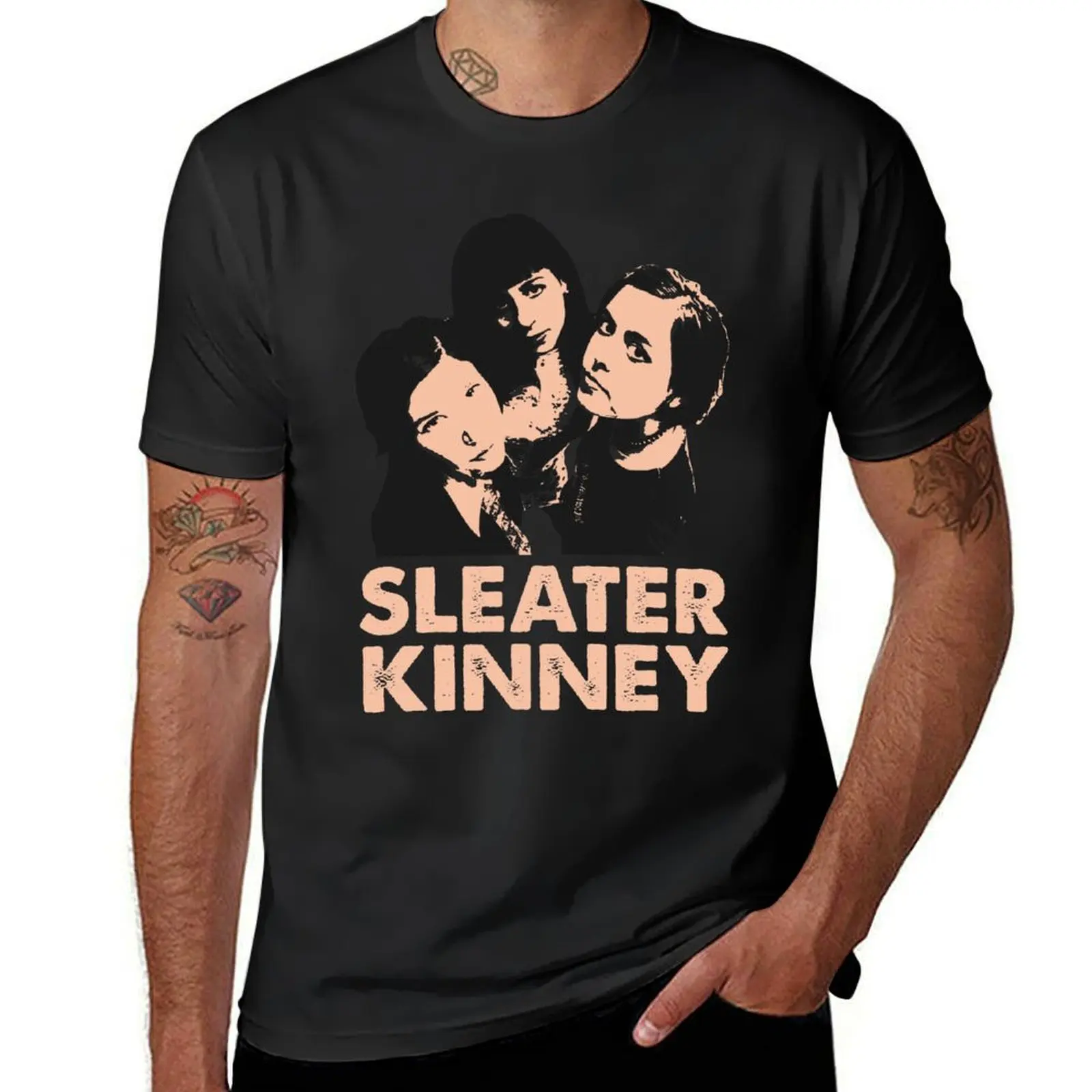 Sleater Kinney T-Shirt sports fans Blouse quick drying black t-shirts for men