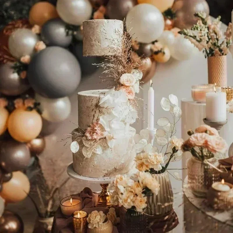 1/2PCS Metal Floating Cake Holders Stand Spacer Decorating Pastry Holder Tiers Stands Dessert Stand For Wedding Birthday Party