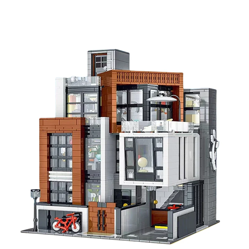 3623PCS Modular Building Modern Villa Model City Street View Series Educational Assembly Toys Blocks MOC Brick Kids Gift