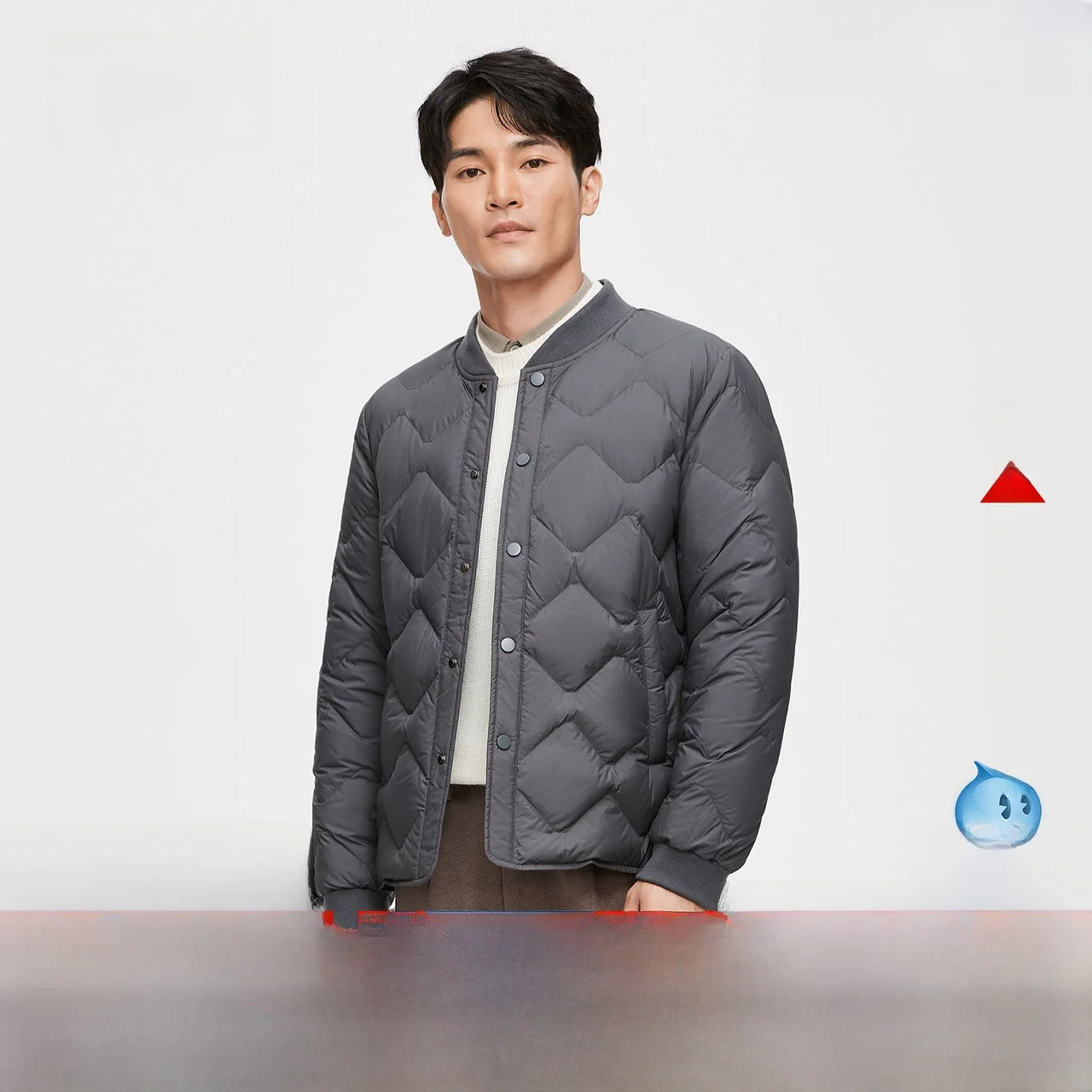 

Легкая ветрозащитная мужская короткая пуховая куртка с воротником-стойкой, модная городская повседневная модель из полиэфирного волокна с наполнителем из пуха.