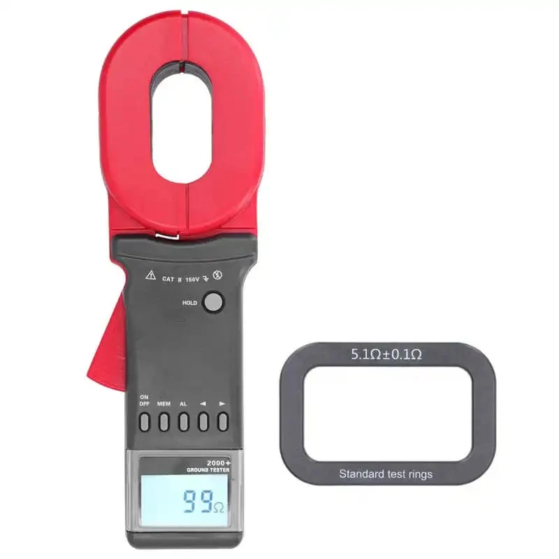 ETCR2000+ 0.01-1200Ω Clamp Ground Earth Resistance Tester Meter Digital Clamp Meter 2000+ ETCR2000 50/60Hz Automatic Measurement