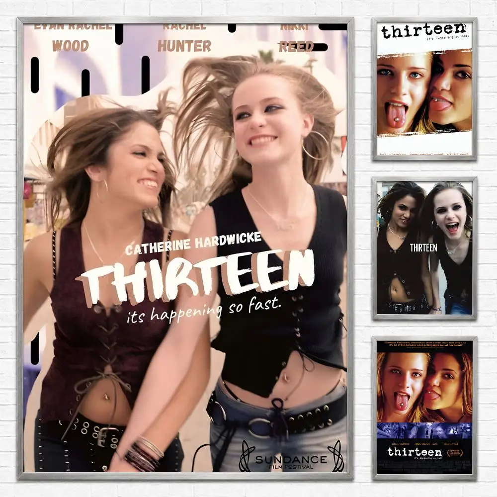 Movie Thirteen Poster Self‑Adhesive Waterproof PP Poster Coffee House Bar Wall Art Sticker Room Home Decor