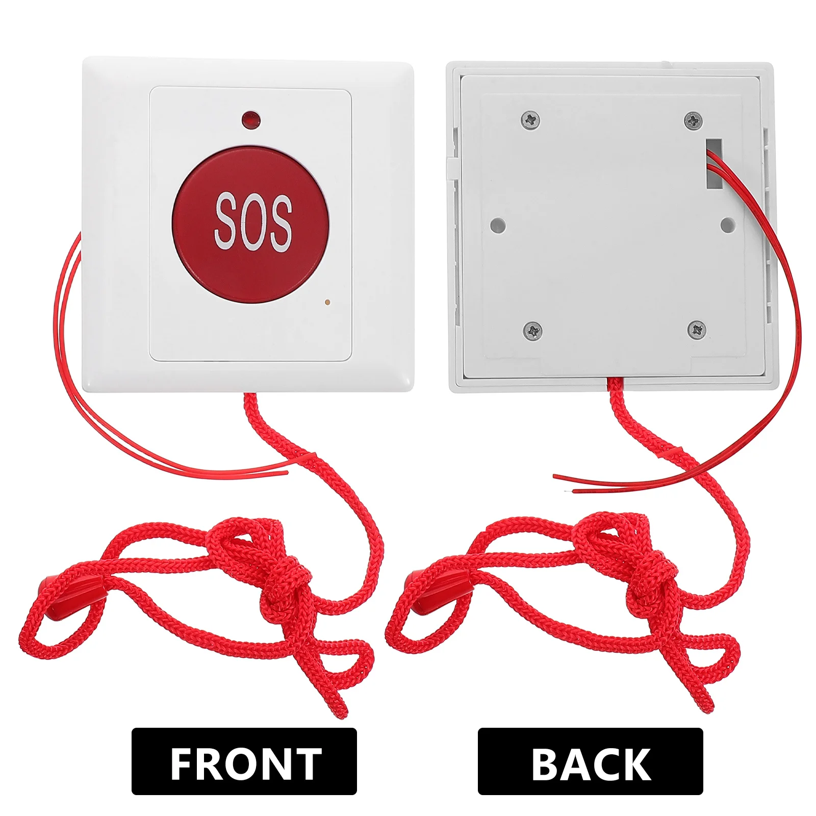 Emergency Call Button For Elderly With Cord Compact Size For Home Outdoor Safety Alarm Device