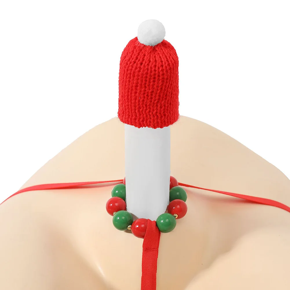 

Men Sexy Christmas Underpants Cock Ring G-string Thong T-back Lingerie Front Hollow Erotic Underwear Gay Sissy Pouch Panties