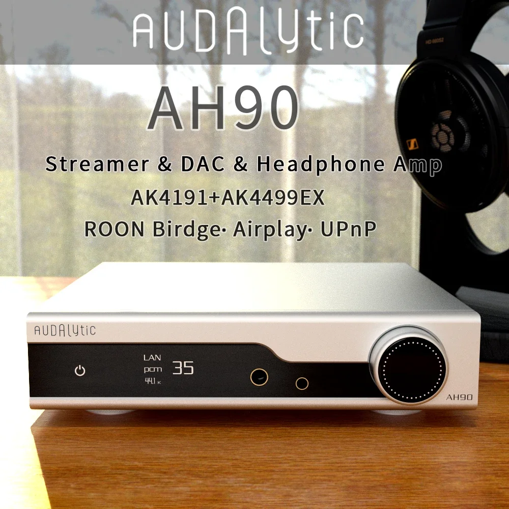 

Gustard Audalytic AH90 Headphone Amplifier 4.4mm Balanced AK4499EX DAC Audio Preamplifier Streamer Decoder