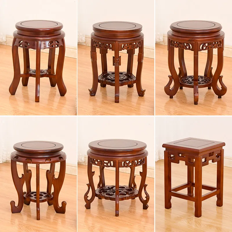 

Современный минималистичный круглый табурет, табурет-барабан из массива дерева для дома, сиденье для обеденного стола, классический танцевальный табурет для гостиной