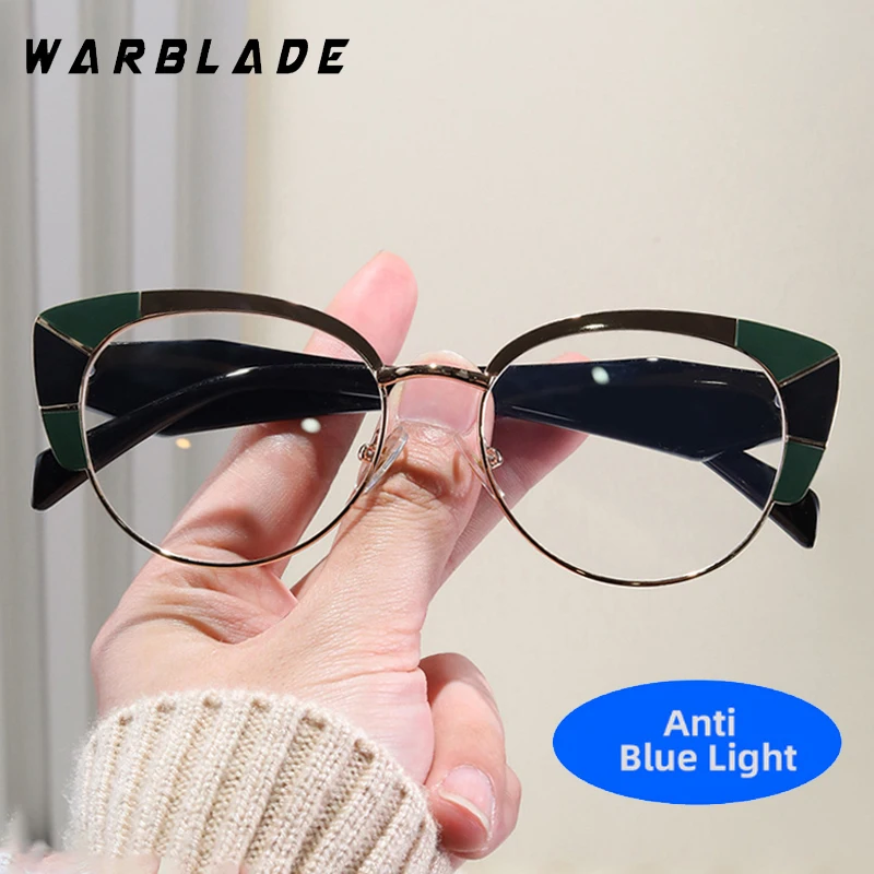 

Luxury Designer Brand Sexy Cat Eye Eye Protection Anti-Blue Light Glasses For Women Men Reading Eye Protection Optical Eyewear