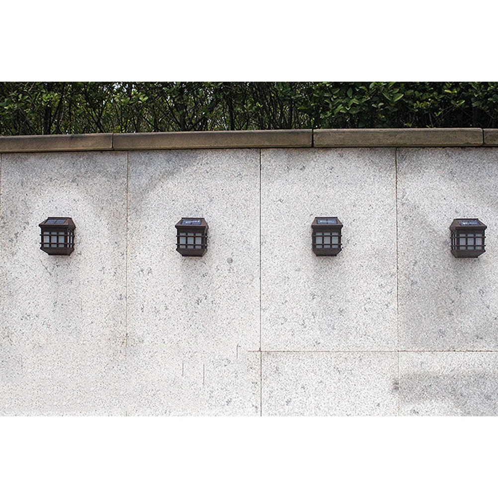 

Window Pane Style Wall Lights Outdoor Waterproof Led Solar Garden Lights For Yard Pathway Driveway Security Lighting