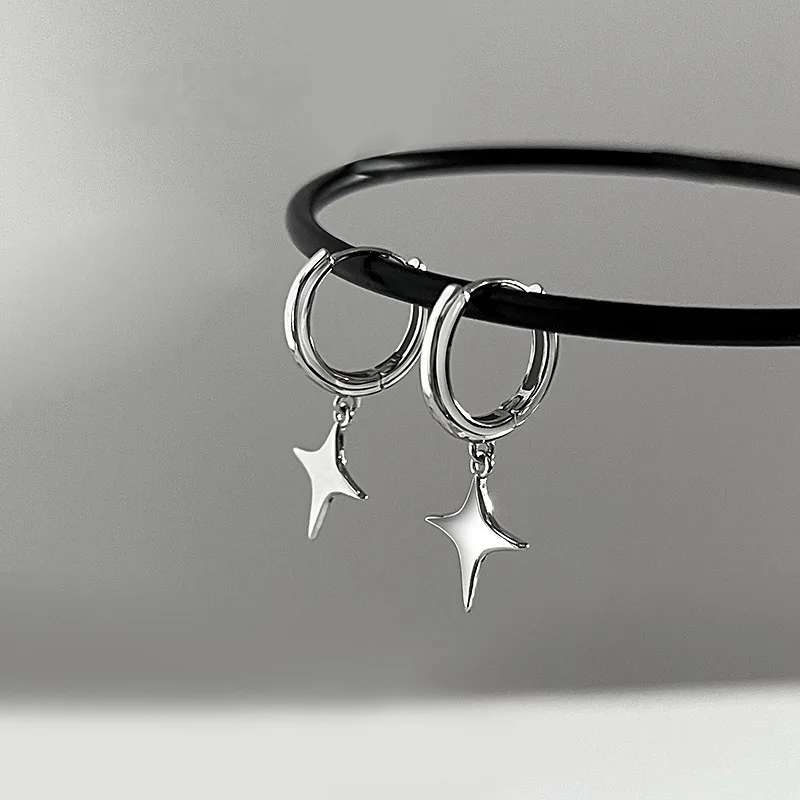 

Star shaped earrings, ear buckles, women's niche high-end design, light luxury, simple temperament, versatile earrings