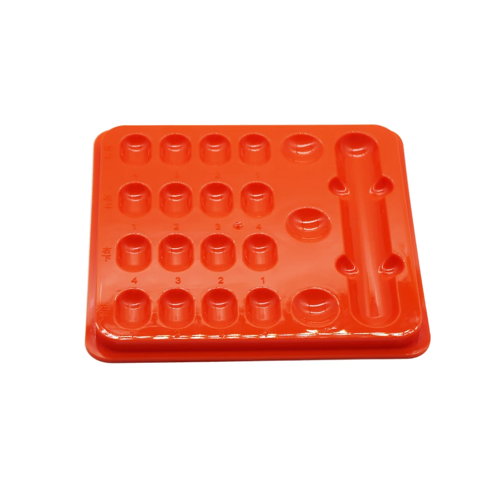 19 Holes Dental Shading Light Box Resin Dentist Material Teeth Shading Veneer Storage Box Color Toning Case Dentistry