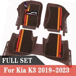 Carpets Car Floor Mats For Kia K3 2022 2021 2020 2019 Styling Parts Covers Automobiles Accessories Leather Ru