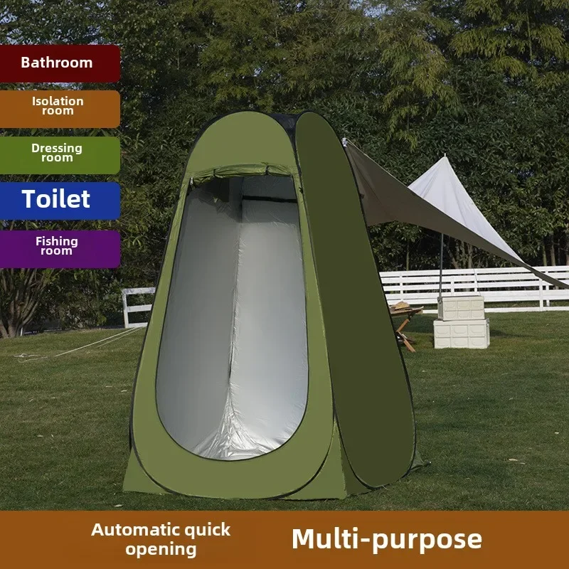 

Outdoor Portable Shower Tent for Home Thickened Bathing Tent Changing Room Rural Toilet Mobile Privacy Shelter