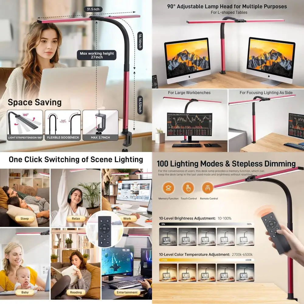 24W Adjustable Clam…